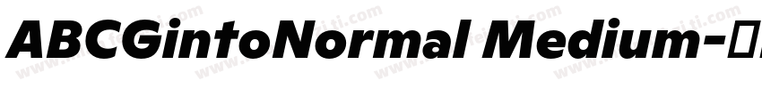 ABCGintoNormal Medium字体转换